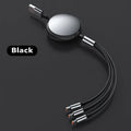 Retractable 3-in-1 Fast Charging Cable | iPhone, USB-C & Micro USB