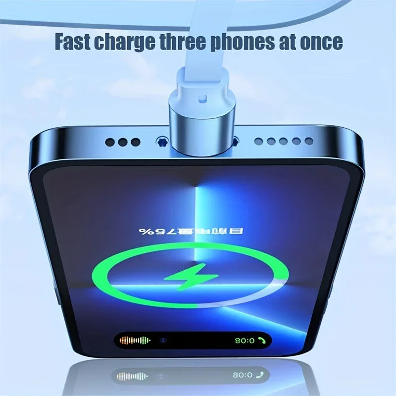 Retractable 3-in-1 Fast Charging Cable | iPhone, USB-C & Micro USB