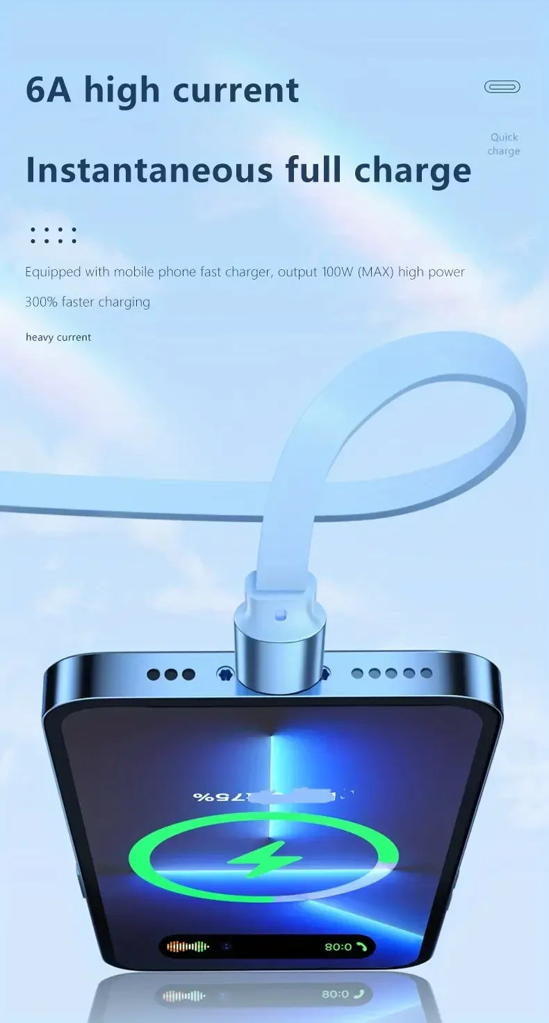 Retractable 3-in-1 Fast Charging Cable | iPhone, USB-C & Micro USB